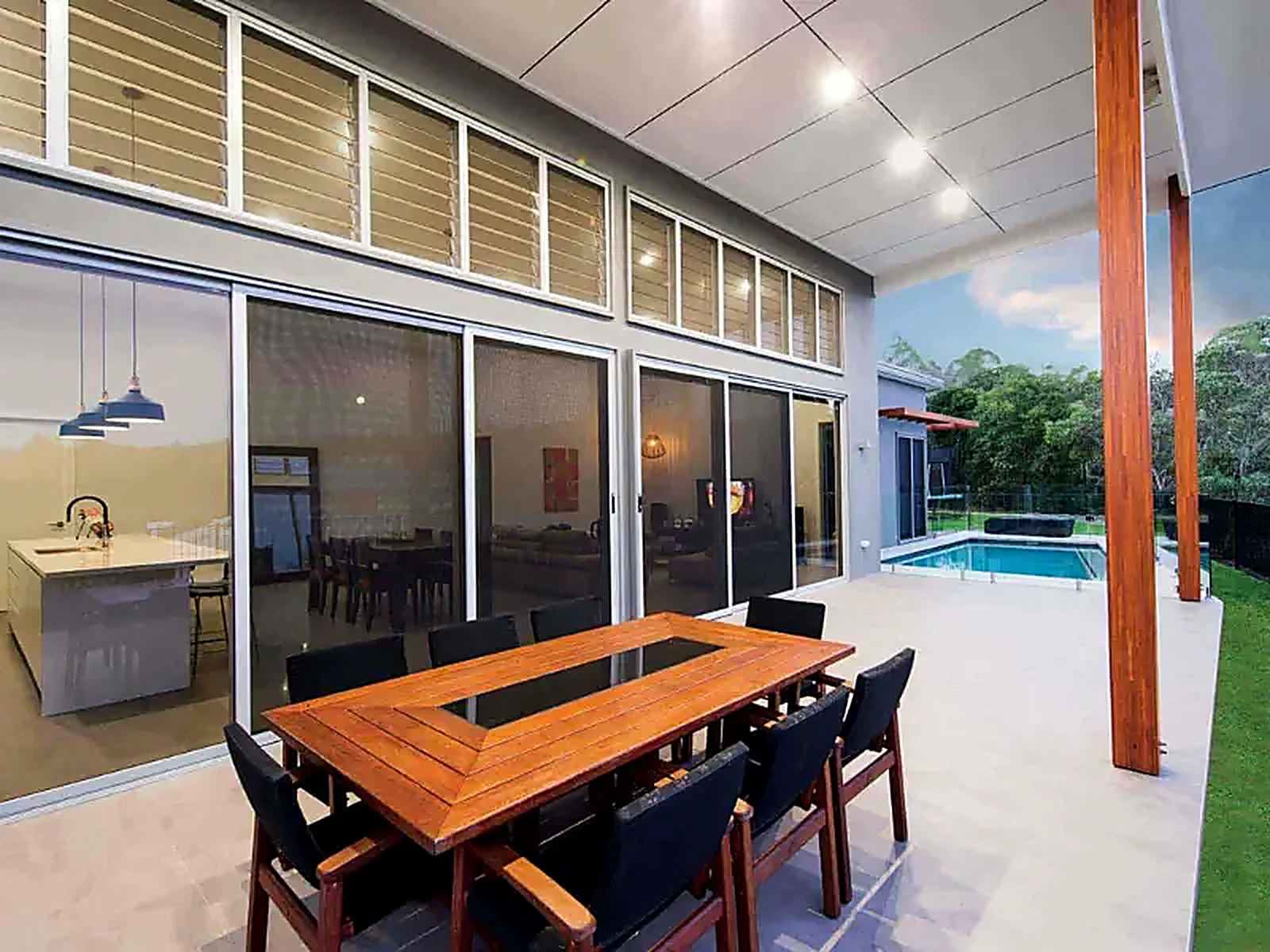 Security screens on a Northern Beaches home near Cairns