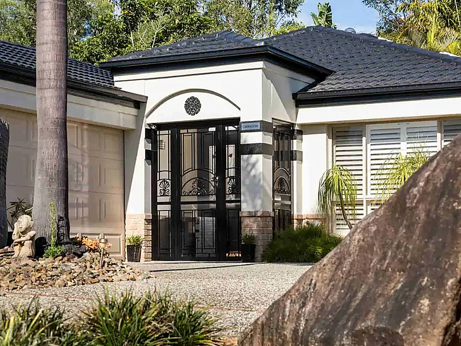 Heritage design security door installed on a Tablelands home