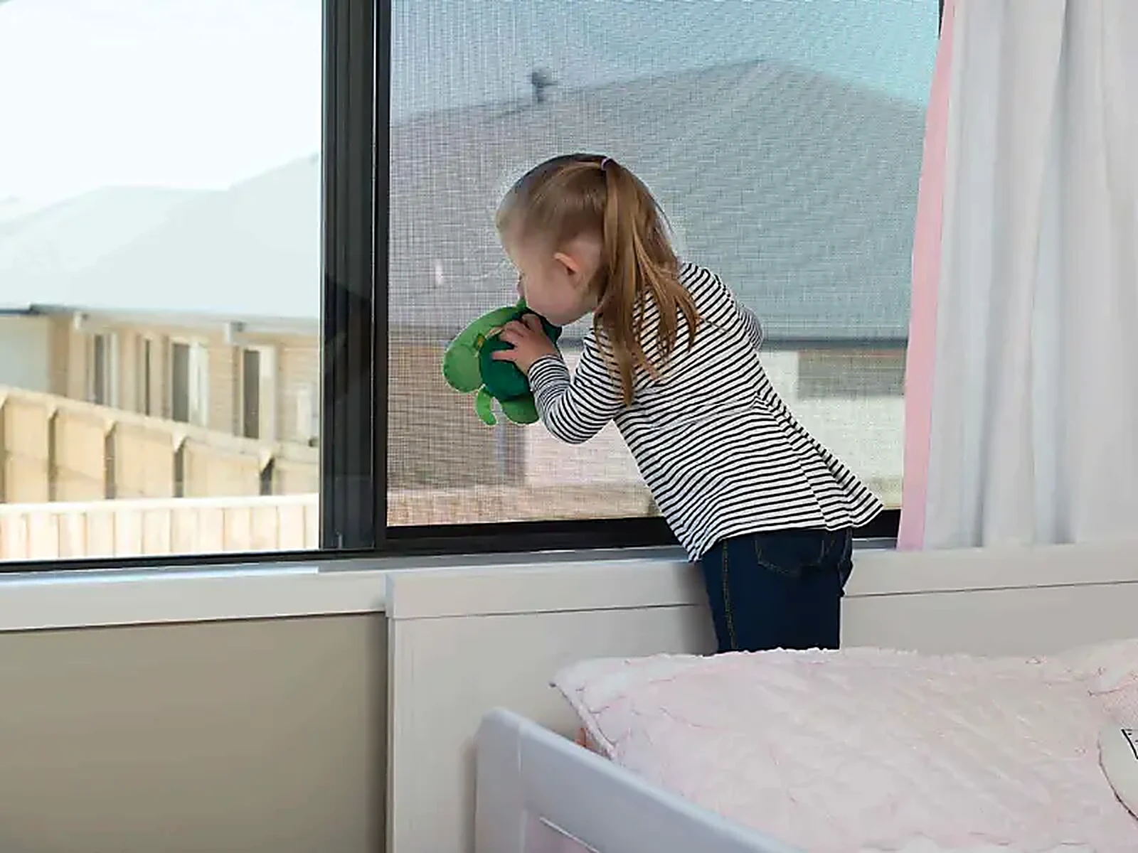 Insect screens fitted to windows of a Far North Queensland home